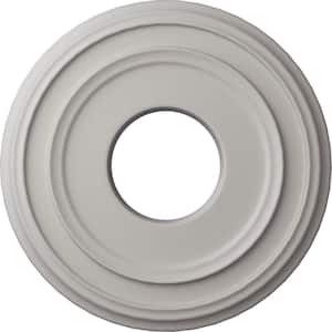 1-1/8 in. x 12-3/8 in. x 12-3/8 in. Polyurethane Classic Ceiling Medallion, Ultra Pure White