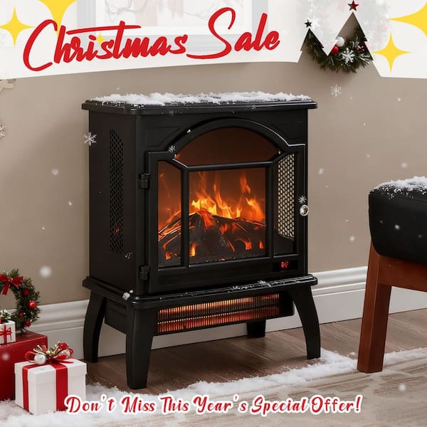 SUNRINX 400 sq. ft. 18 in. Electric Stove with Remote