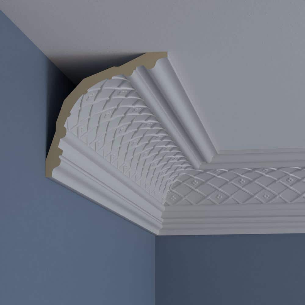 Brightton Large White Polyurethane Crown Moulding