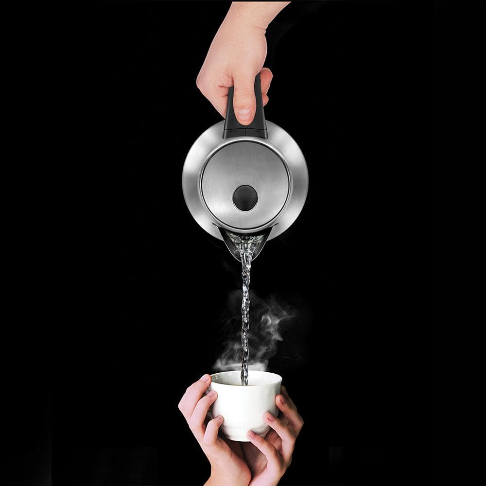 Chefman 1.7L Stainless Steel Electric Kettle with Auto Shut-Off