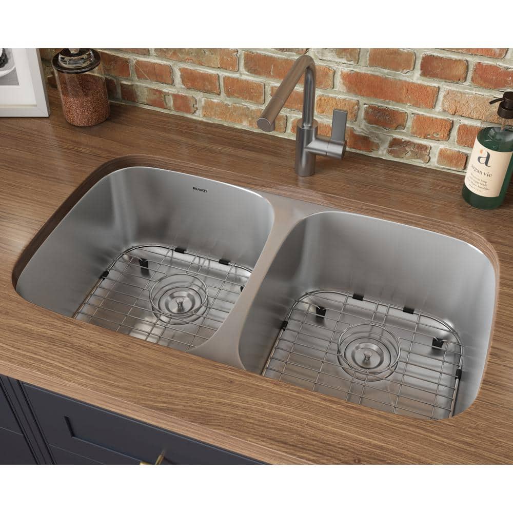 Ruvati 29-inch Double Bowl Stainless Steel Undermount Kitchen Sink