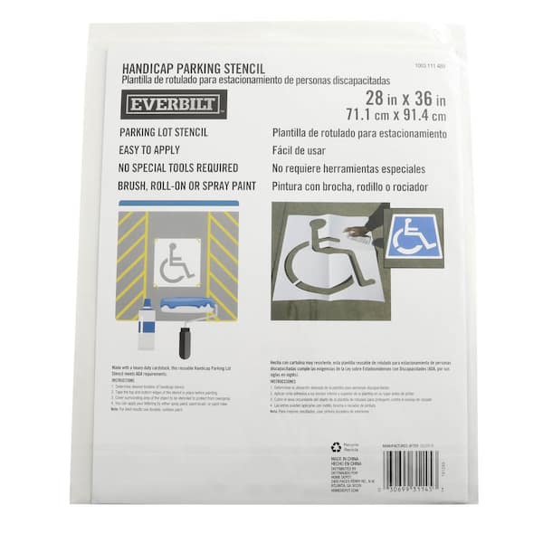 Parking Stencil Kit, Standard 9 item
