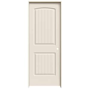 32 in. x 78 in. Santa Fe Primed Left-Hand Smooth Molded Composite Single Prehung Interior Door