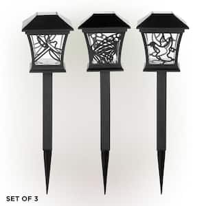 Solar-Powered Nature Inspired Pathway Lights, 3-Piece