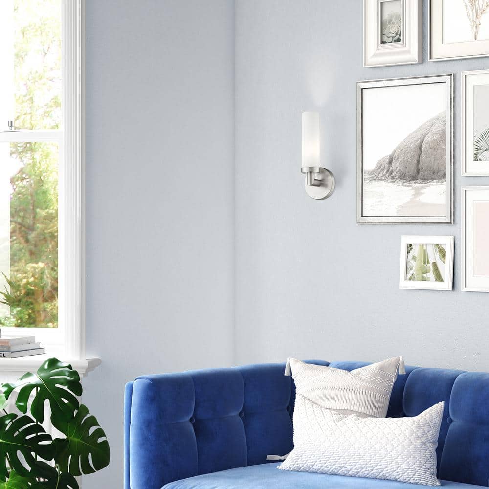 Aspen Sleek Contemporary Brushed Nickel Wall Sconce