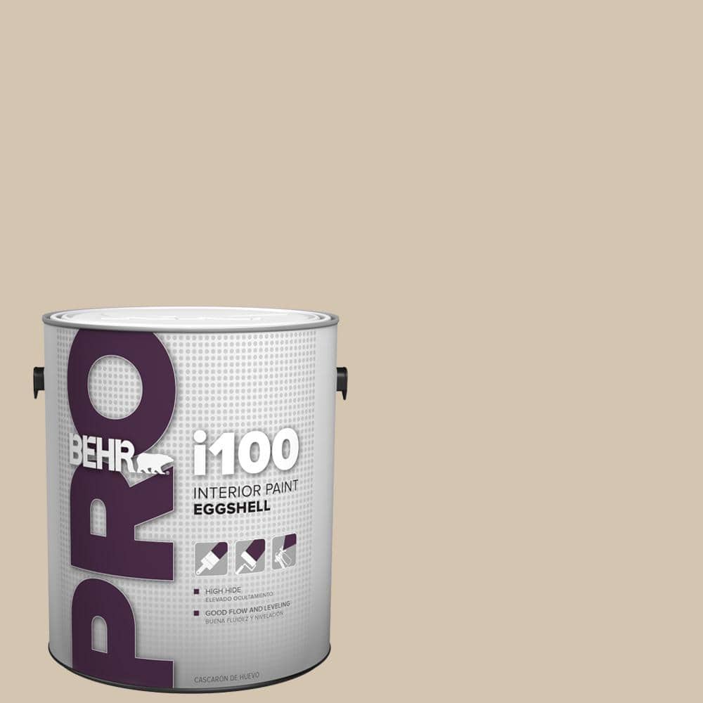 BEHR PRO 1 gal. N3003 Casual Khaki Eggshell Interior Paint PR13001