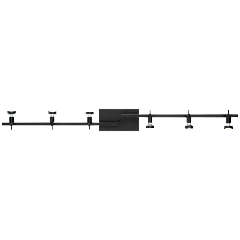 Viper 62'' Black 6-Light Dimmable LED Ceiling Track Kit