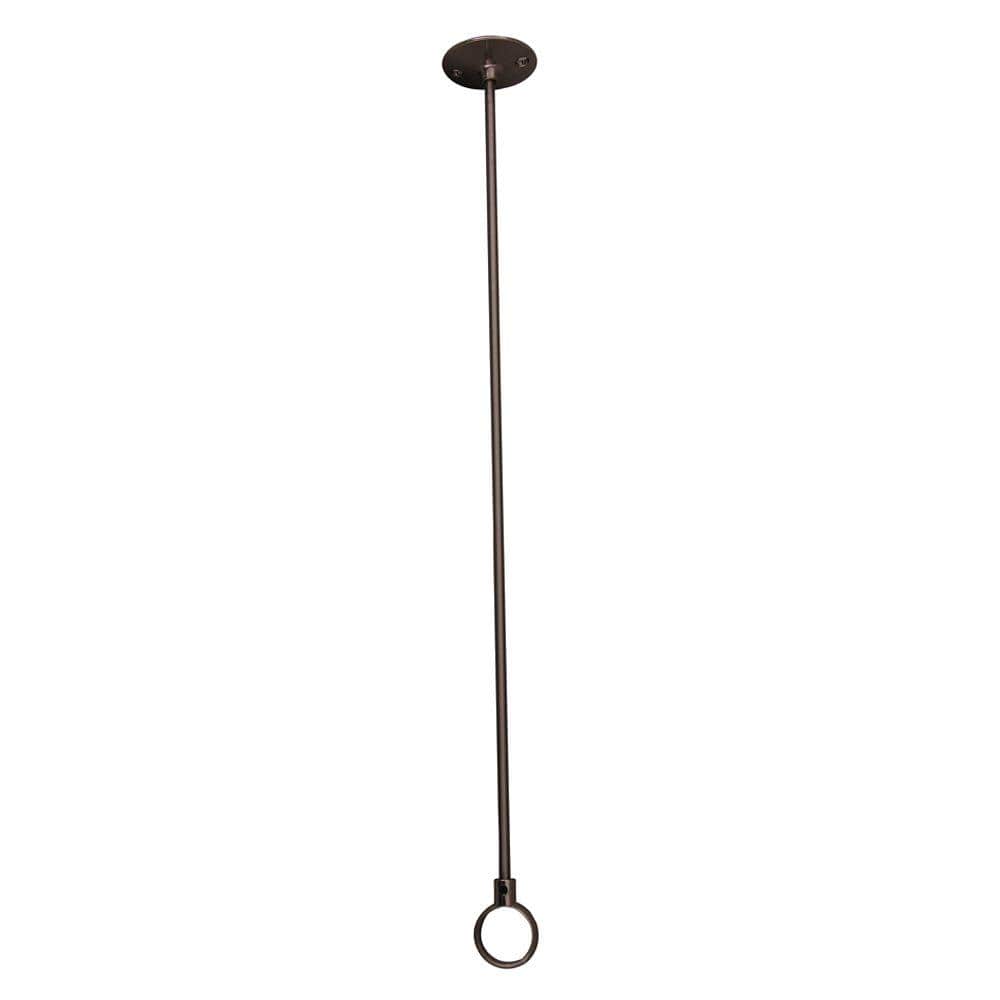36" Polished Brass Ceiling Support with Flange