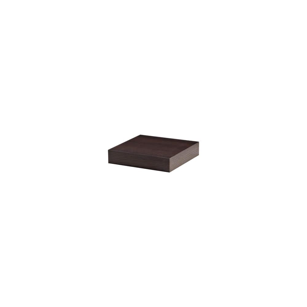 UPC 816658010489 product image for BIG BOY 9.8 in. x 9.8 in. x 2 in. Mocca MDF Floating Decorative Wall Shelf with  | upcitemdb.com