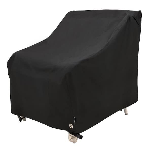 MODERN LEISURE Garrison 35 in. L x 38 in. W x 31 in. H Black Diamond Waterproof Patio Lounge/Club Chair Cover