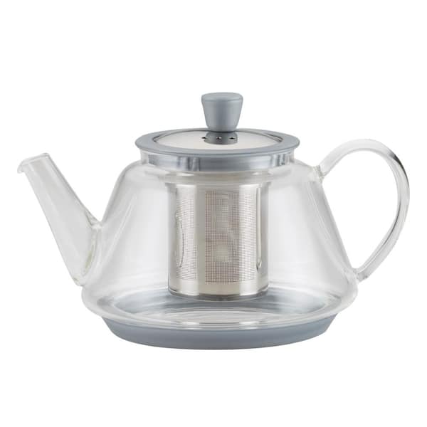 BonJour Tea Voyager Borosilicate Glass Teapot with Stainless Steel Infuser,  30-Ounce 47953 - The Home Depot
