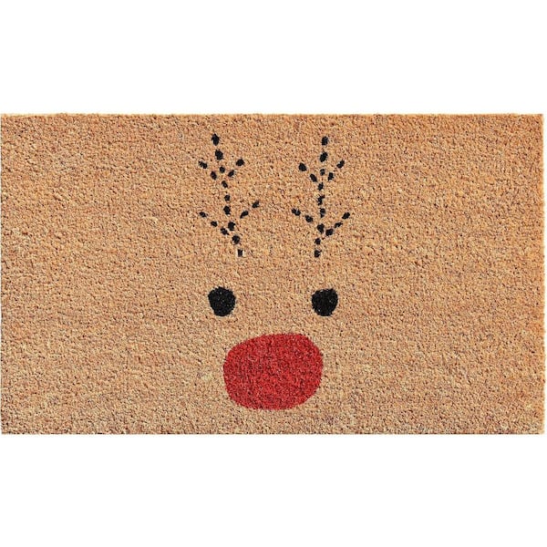 Multi-Colored 72 in. x 36 in. Coir Outdoor Door Mat