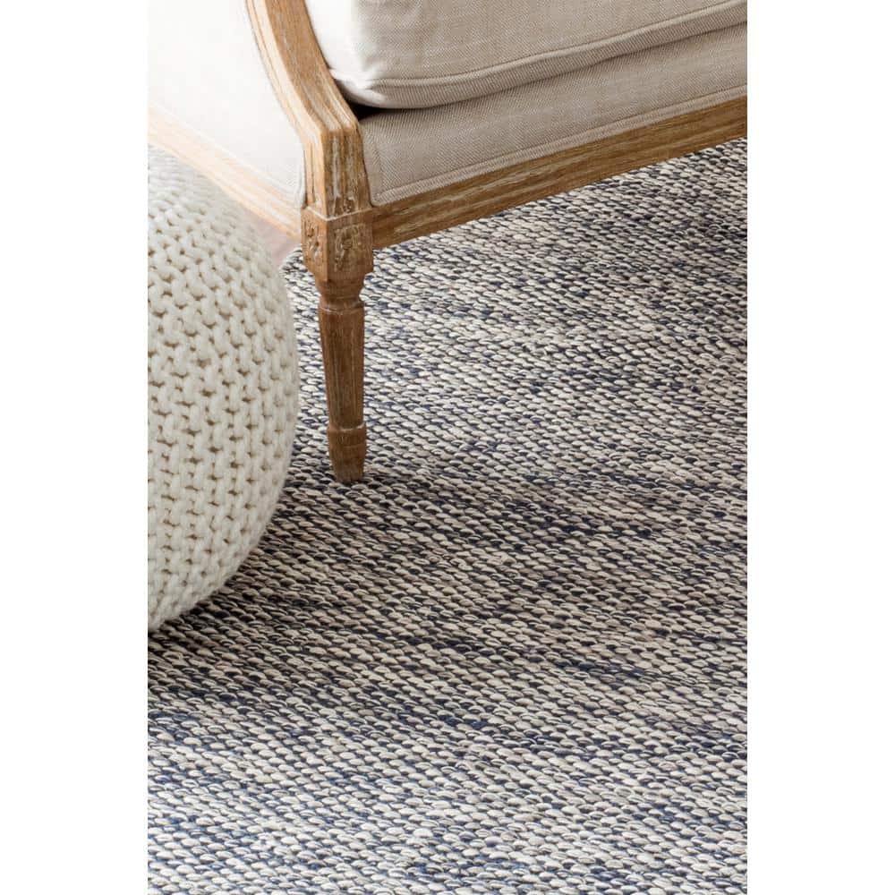 Gray 6' x 9' Handmade Cotton Flat Woven Area Rug