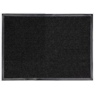 All Purpose Tri-Rib Black 3 ft. x 8 ft. Indoor/Outdoor Commercial Mat