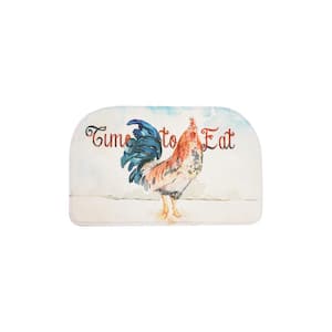 Happy Rooster Semi Circle Kitchen Mat 18in.x 30in.