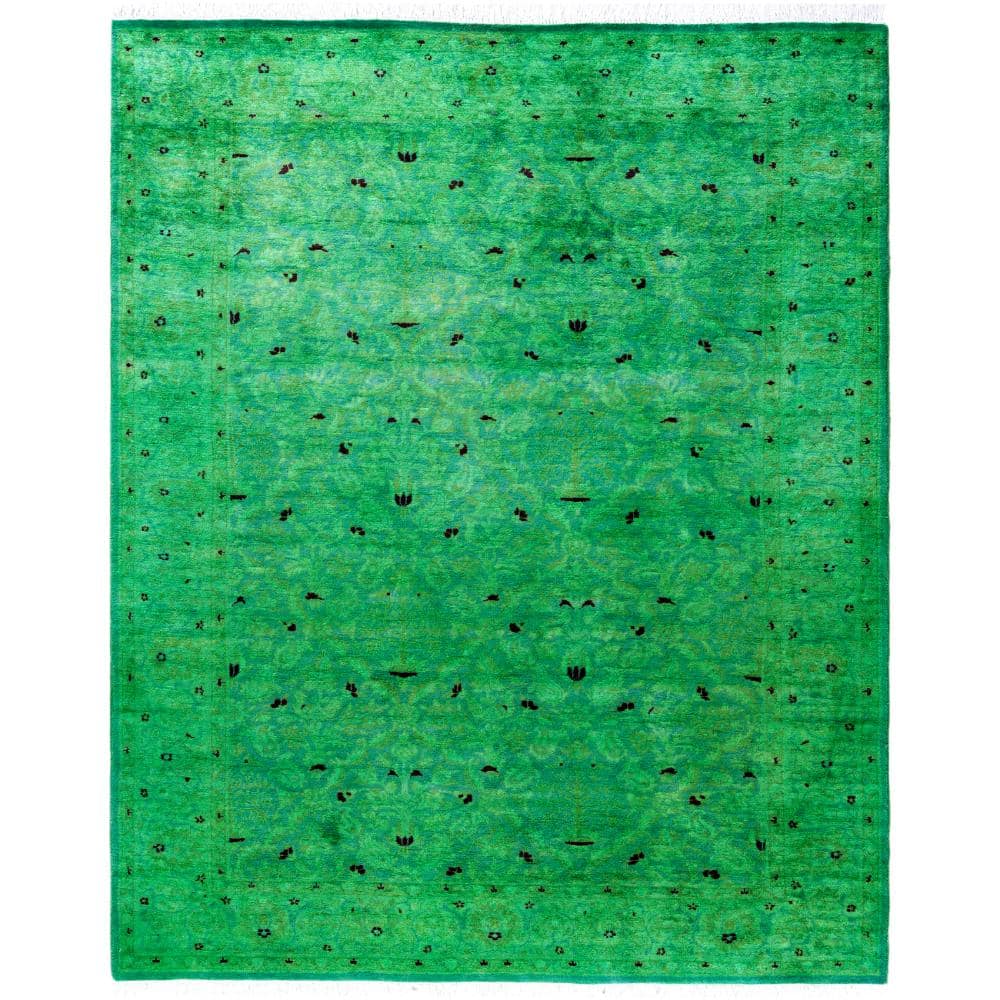 Fine Vibrance Green 4 X 6 Hand Knotted Wool Indoor Area Rug price history on PriceWatchPro