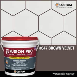 Fusion Pro #647 Brown Velvet 1 gal. Single Component Grout