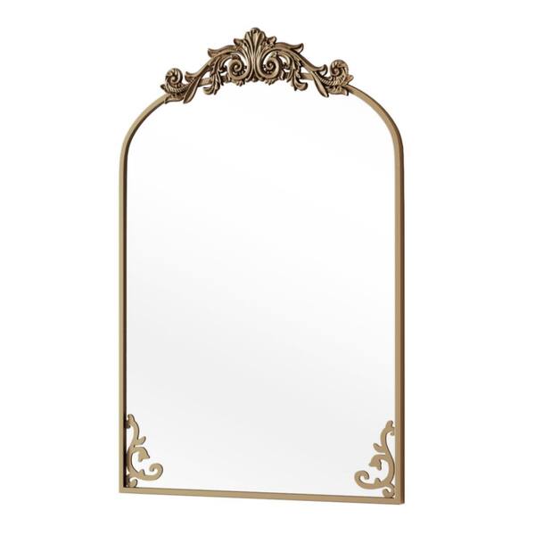 XRAMFY 26 in. W x 41 in. H Arched Bronze Aluminum Alloy