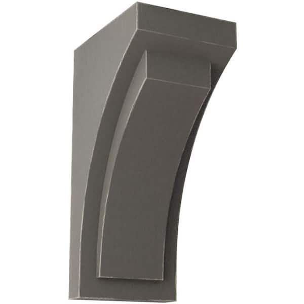 Ekena Millwork 5 in. x 12 in. x 6-3/4 in. Reclaimed Grey Large Felix Wood Vintage Decor Corbel