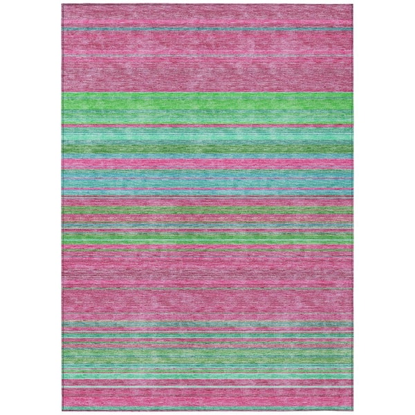 Chantille Machine Washable Indoor/Outdoor Abstract ACN979 Blush 8 ft. x 10 ft. Area Rug