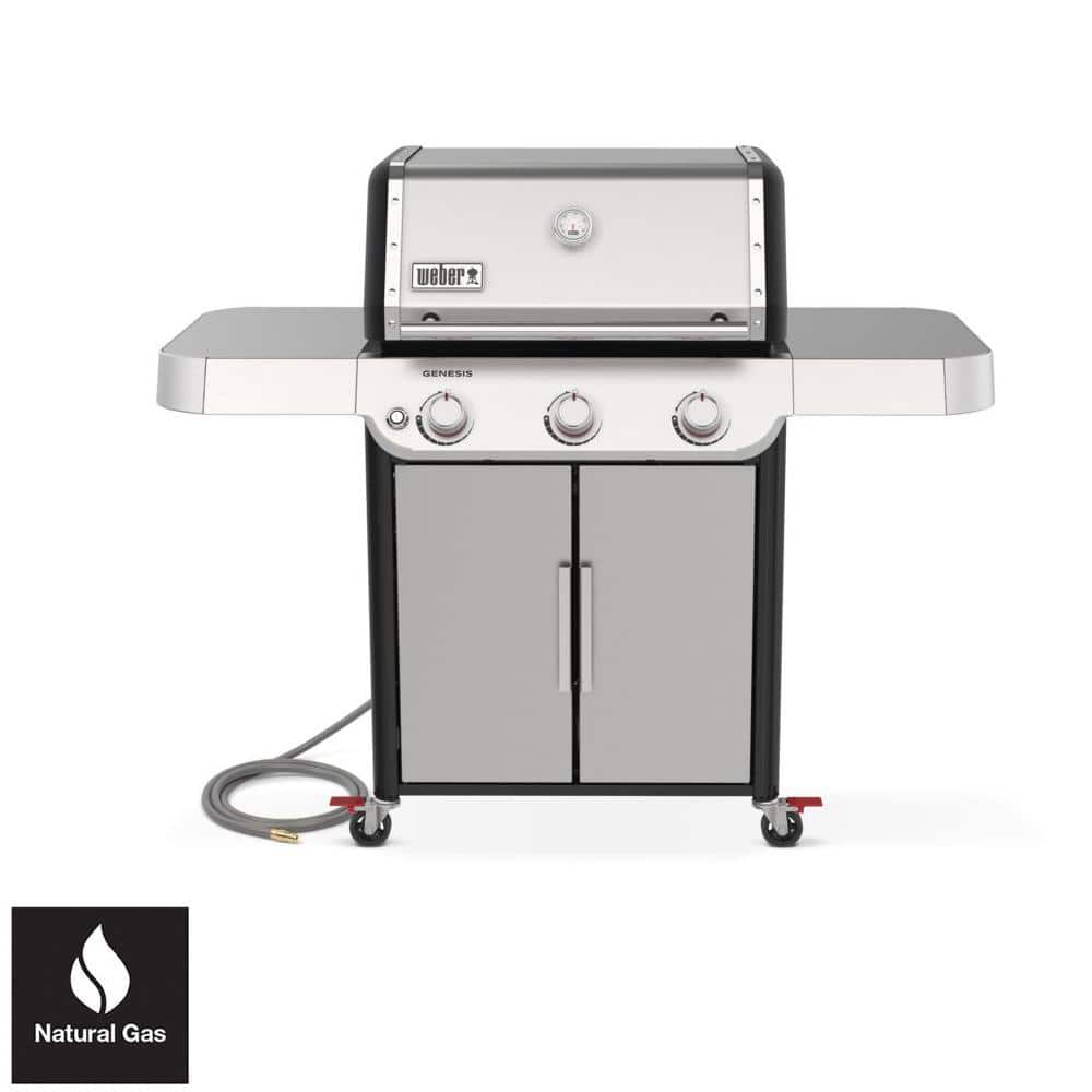 Weber Genesis S315 3Burner Natural Gas Grill in Stainless Steel