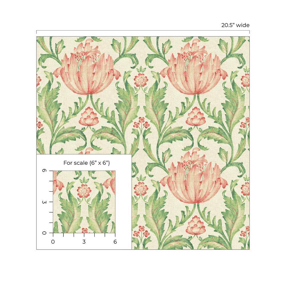 Spring Floral Self-Adhesive Vinyl Wallpaper, 20.5" x 216"