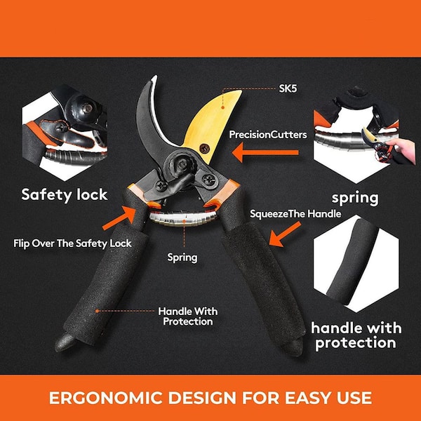 2.5 in. 14.4-Volt Battery-Powered Bypass Pruning Shears PZPALC - The Home  Depot
