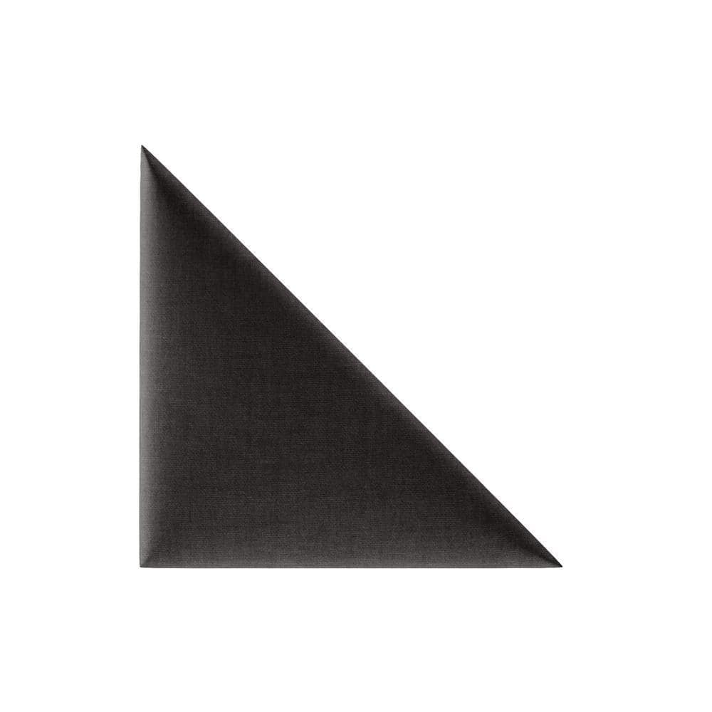 Mollis Decorative Upholstered Headboard Panel/Accent Wall Panels - Triangle 30x30cm 2 pcs Kingstone K12 Black