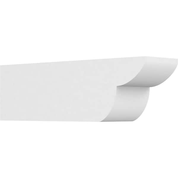 Ekena Millwork 5 in. x 6 in. x 20 in. Standard Crestline Architectural Grade PVC Rafter Tail Brace
