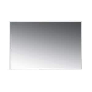CD-LM01M 36 in. W x 22 in. H Large Rectangular Framed Dimmable Wall Bathroom Vanity Mirror in Black