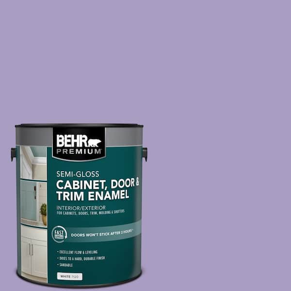 BEHR PREMIUM 1 gal. #M560-4 Evening Slipper Semi-Gloss Enamel Interior/Exterior Cabinet, Door & Trim Paint