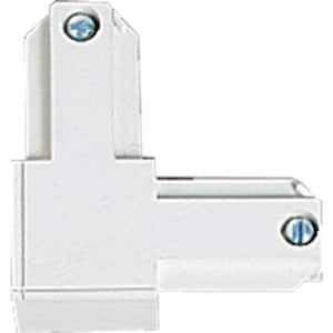 Alpha Trak White Track Lighting Connector - Outside Polarity Accessory