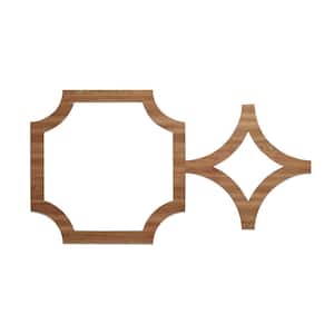 42 3/8 in. x 23 3/8 in. x 1/4 in. Walnut Large Anderson Decorative Fretwork Wood Wall Panels (50-Pack)