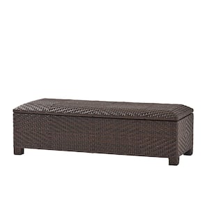 60 Gal. Wicker Outdoor Storage Bench