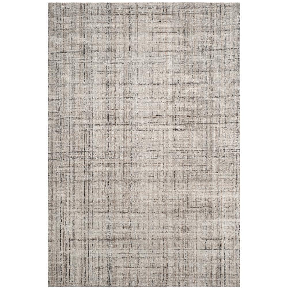 SAFAVIEH Abstract Camel/Black 6 ft. x 9 ft. Solid Area Rug ABT141C-6 ...