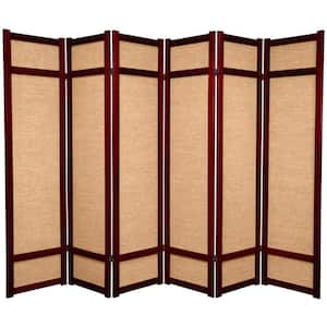 6 ft. Rosewood 6-Panel Room Divider