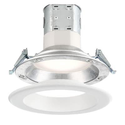 Easy-Up 6 in. 3500K White Remodel Magnetic Recessed Integrated LED Kit