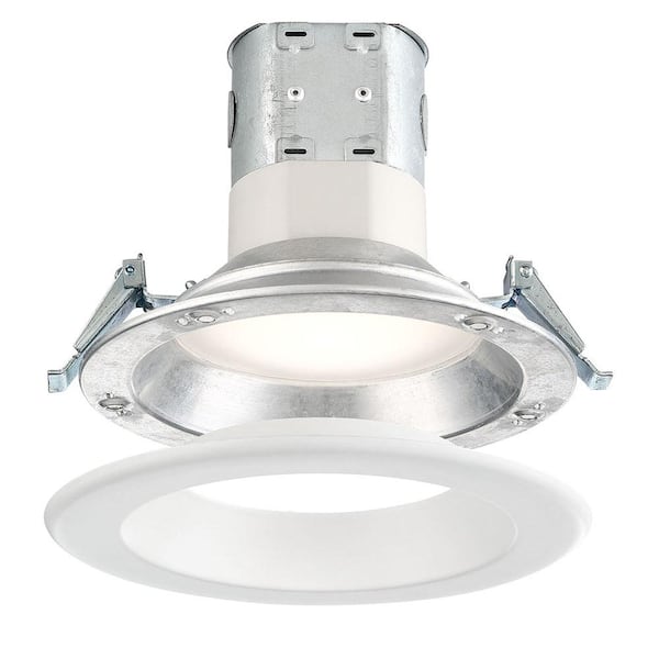 EnviroLite Easy-Up 6 in. 2700K Remodel White Magnetic Integrated LED Recessed Kit