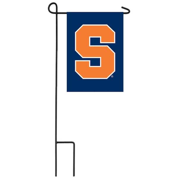 1 ft. x 1-1/2 ft. Syracuse University 2-Sided Garden Flag with 3-2/3 ft. Metal Flagpole