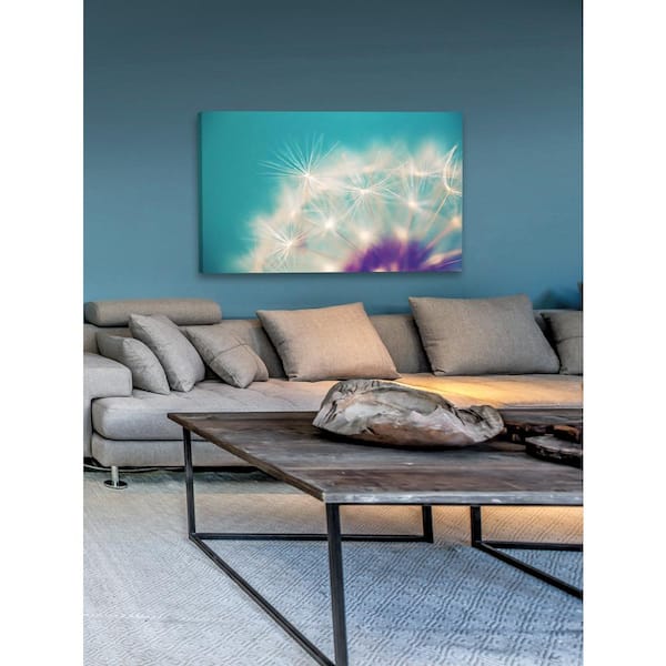 Unbranded 40 in. H x 60 in. W "Dandelion Puffs" by Sylvia Cook Printed Canvas Wall Art