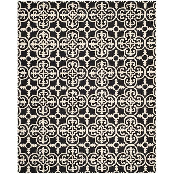 SAFAVIEH Cambridge Black/Ivory 8 ft. x 10 ft. Medallion Geometric Area Rug