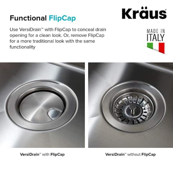 Kraus STC-2 CapPro Removable Decorative Drain Cover [STC-2] : FOCAL POINT