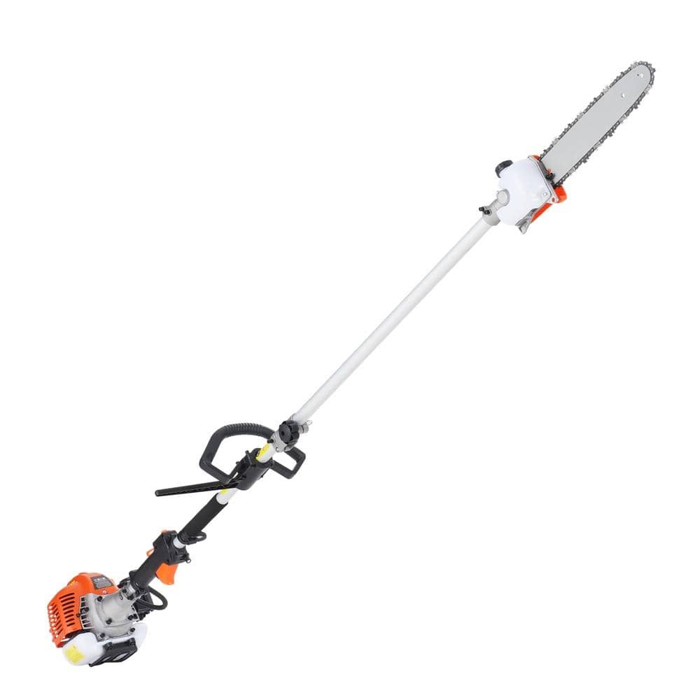 26cc 5-in-1 Gas Multi-Trimmer Hedge Trimmer Weed Eater String Trimmer Edger Pole Saw Chainsaw 6500 RPM with Extension price history on PriceWatchPro
