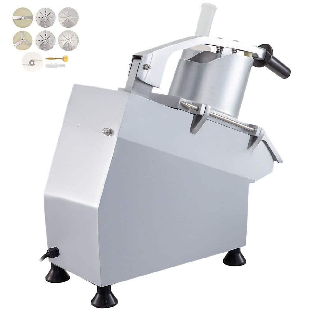550W Electric Vegetable Slicer, 1-Cup, Silver Food Processor Stainless Steel, 6 Blades, 1600 RPM 3mm/4mm/7mm Shred, price history on PriceWatchPro