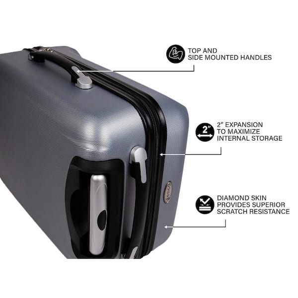 Denco NFL Oakland Raiders 21 in. Black Carry-On Rolling Softside Suitcase  NFORL203 - The Home Depot