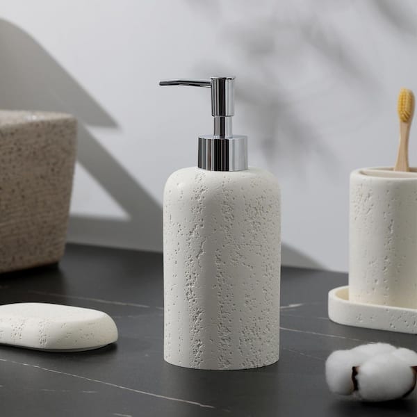 Wudkey 5-Piece Bath Accessory Set with Soap Dispenser Mouthwash