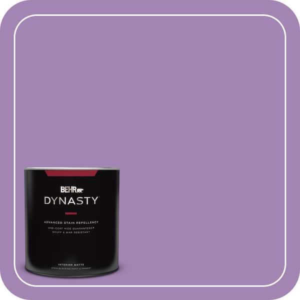 BEHR DYNASTY 1 qt. #660B-6 Daylight Lilac Matte Interior Stain-Blocking Paint and Primer