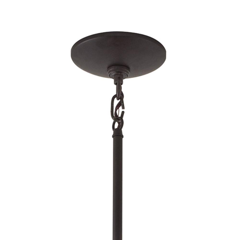 Elata 36" Pewter and Bronze 8-Light Candle Chandelier