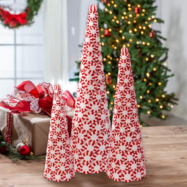 PEPPERMINT square candy trees x 4 sale