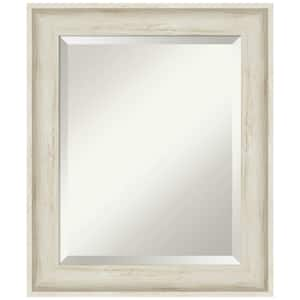 Medium Rectangle Regal Birch Cream Beveled Glass Casual Mirror (25 in. H x 21 in. W)